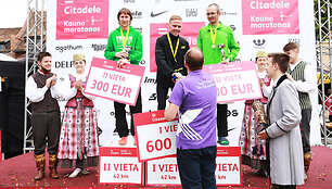 Bėgimo &bdquo;Citadele Kauno maratonas&ldquo; apdovanojimas