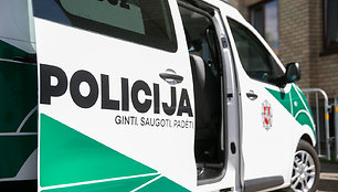 Policijos ekspertų automobilis