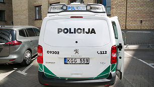 Policijos ekspertų automobilis