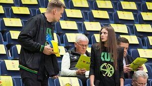 Saulius Kuzminskas su žmona