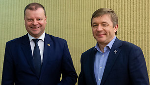 Saulius Skvernelis ir Ramūnas Karbauskis