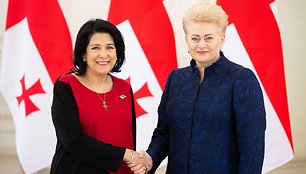 Salome Zurabišvili ir Dalia Grybauskaitė