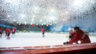 Lietuvos vyrų ledo ritulio rinktinės treniruotė
