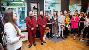 Vyri&scaron;kų kostiumų salono atidarymo renginys