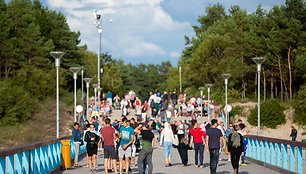 Vėjuotas vakaras Palangoje