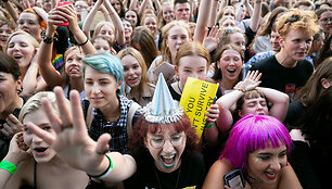 Grupės &bdquo;The 1975&ldquo; koncerto akimirka