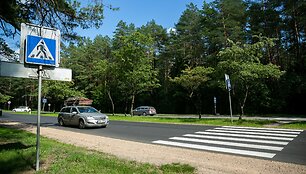 Nemenčinės plente esanti pėsčiųjų perėja, kurią ruo&scaron;iamasi panaikinti