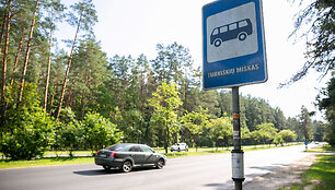 Nemenčinės plente esanti pėsčiųjų perėja, kurią ruo&scaron;iamasi panaikinti