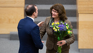 Virginijus Sinkevičius ir Rima Ba&scaron;kienė