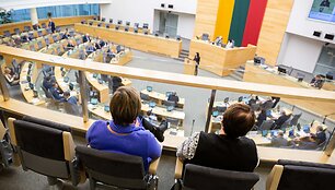 Seimo vakariniame posedyje profesinių sąjungų atstovų pasisakymai