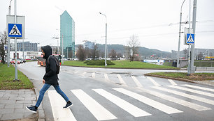 Pėsčiųjų perėjos Vilniaus Edukologijos žiedinėje sankryžoje