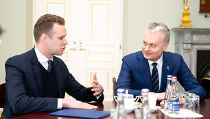 Gabrielius Landsbergis ir Gitanas Nausėda