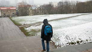 Sniegas ir šlapdriba Vilniuje