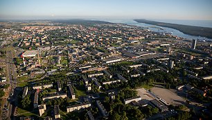 Skrydis oro balionu virš Klaipėdos apylinkių