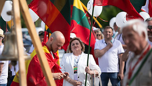 Šeimos gynimo maršo dalyvių protestas prie Seimo