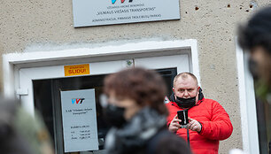 Akcija skirta Vilniaus vie&scaron;ojo transporto darbuotojams ir jų reikalavimams palaikyti
