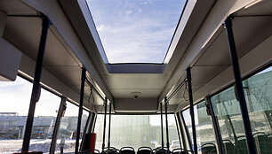 Elektrinio autobuso pristatymas Vilniaus oro uoste