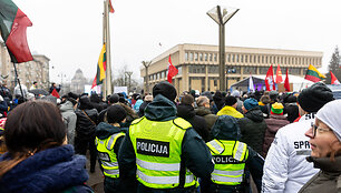 Protestas prie Seimo Sausio 13-ąją