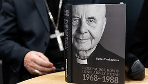 Kardinolo Sigito Tamkevičiaus knygos &bdquo;Priespaudos kovos ir nelaisvės metai&ldquo; pristatymas