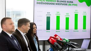 Spaudos konferencija apie šildymo sezono pradžią Vilniuje