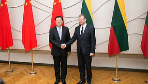 Zhang Dejiangas ir Saulius Skvernelis
