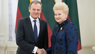 Donaldas Tuskas ir Dalia Grybauskaitė