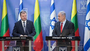 Saulius Skvernelis susitiko su Izraelio premjeru Benjaminu Netanyahu