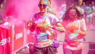 The Color Run bėgimo spalvų zona