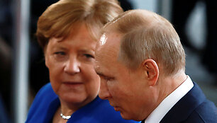 Angela Merkel ir Vladimiras Putinas
