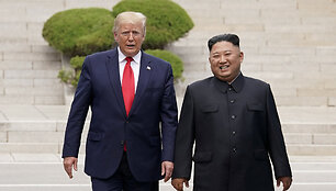 Donaldas Trumpas ir Kim Jong Unas