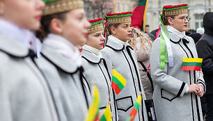 Katedros aik&scaron;tėje paminėta Lietuvos vėliavos diena
