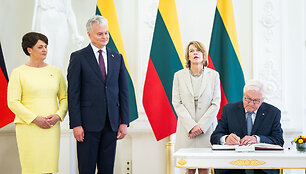 Diana Nausėdienė, Gitanas Nausėda, Elke B&uuml;denbender, Frankas Walteris Steinmeieris
