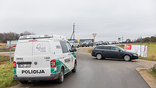 Automobilių spūstys prie Vilniaus kapinių
