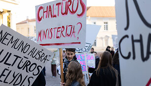 Kultūros bendruomenės protestas prie&scaron; kandidatą į kultūros ministrus