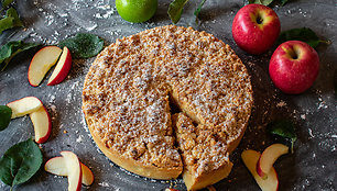 Trupininis obuolių pyragas