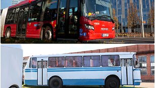 Senasis ir naujasis autobusai