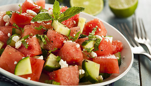 Miglės receptas: arbūzų ir agurkų salotos