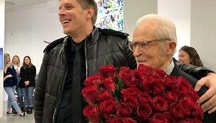 Saulius Prūsaitis ir Agnės Kuzmickaitės tėvas Bronislavas Juozas Kuzmickas