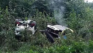 Avarija ketvirtajame &bdquo;Rally Elektrėnai&ldquo; greičio ruože