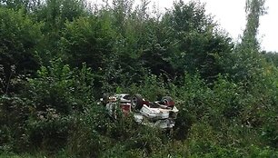 Avarija ketvirtajame &bdquo;Rally Elektrėnai&ldquo; greičio ruože