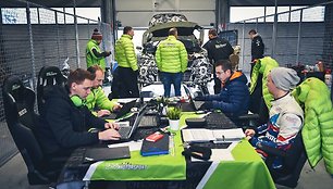 „ESmotorsport“ komanda testų metu