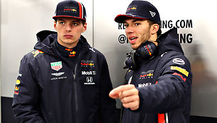 Maxas Verstappenas ir Pierre'as Gasly