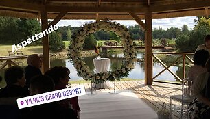 Lauryno Grigelio ir Stelos Janiu&scaron;inos vestuvių akimirka