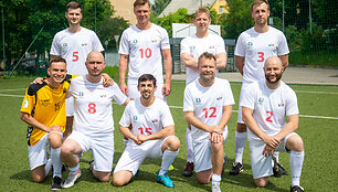 LNK ir &bdquo;Radiocentro&ldquo; futbolo rungtynių akimirka