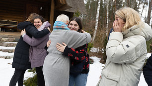 Agnės Grigaliūnienės susitikimo su ukrainiečių šeima akimirkos