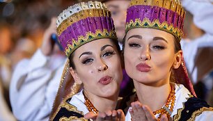 Džiaugsmo emocijos &scaron;ventės pabaigoje 