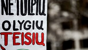 Kovo 8-osios solidarumo eitynės &bdquo;Visos moterys dirba, bet ne visoms moka&ldquo;