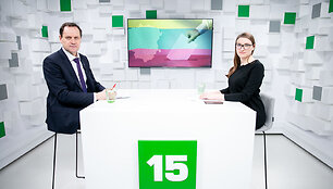 15min studijoje lankosi prezidento posto siekiantis V.Toma&scaron;evskis