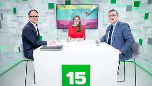15min studijoje lankosi G.Nausėdos ir S.Skvernelio rinkimų &scaron;tabų atstovai