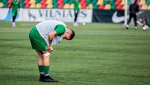 FK &bdquo;Žalgiris&ldquo; komandos treniruotė prie&scaron; rungtynęs Budape&scaron;to &bdquo;Honved&ldquo;